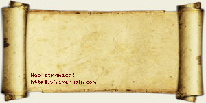 Jana Dinić vizit kartica